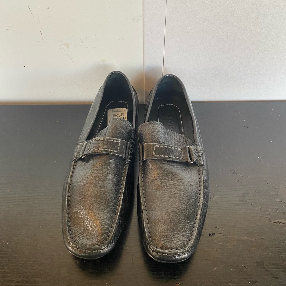 Black Bugatchi Dress Loafers